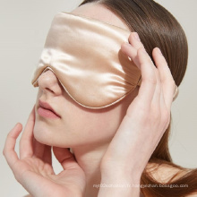 Masque pour les yeux en soie pure soie de 22 mm de long